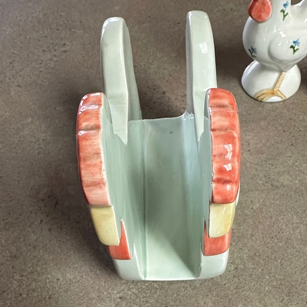 Otagiri Ceramic Chicken Napkin Holder Salt and Pepper Shakers Set - Picture 4 of 11